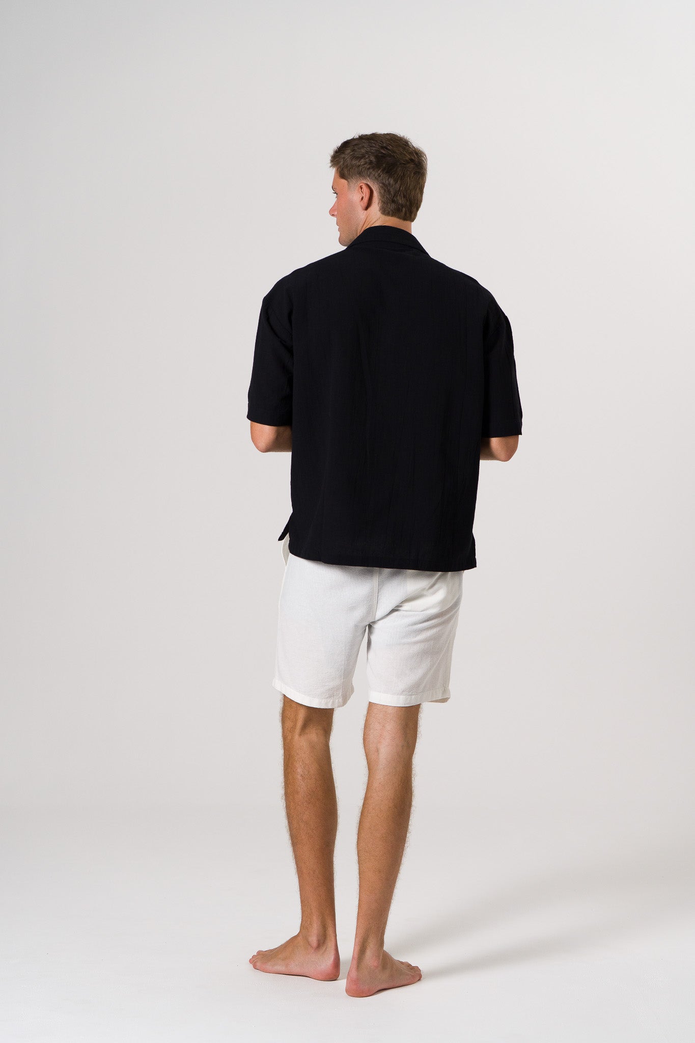 Breeze Short Sleeve Men’s Shirt – Noir