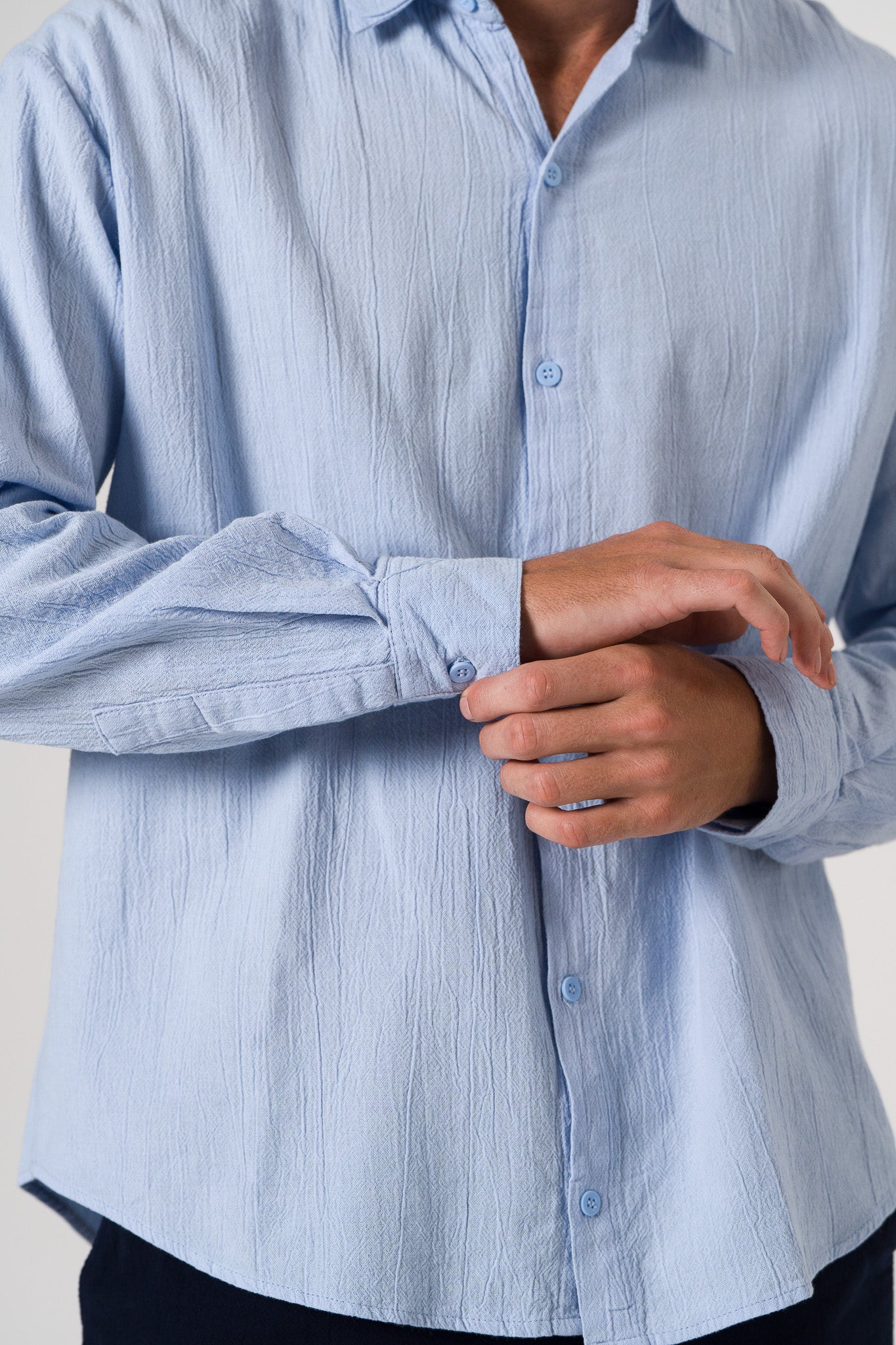 Valley Long Sleeve Men’s Shirt – Sky