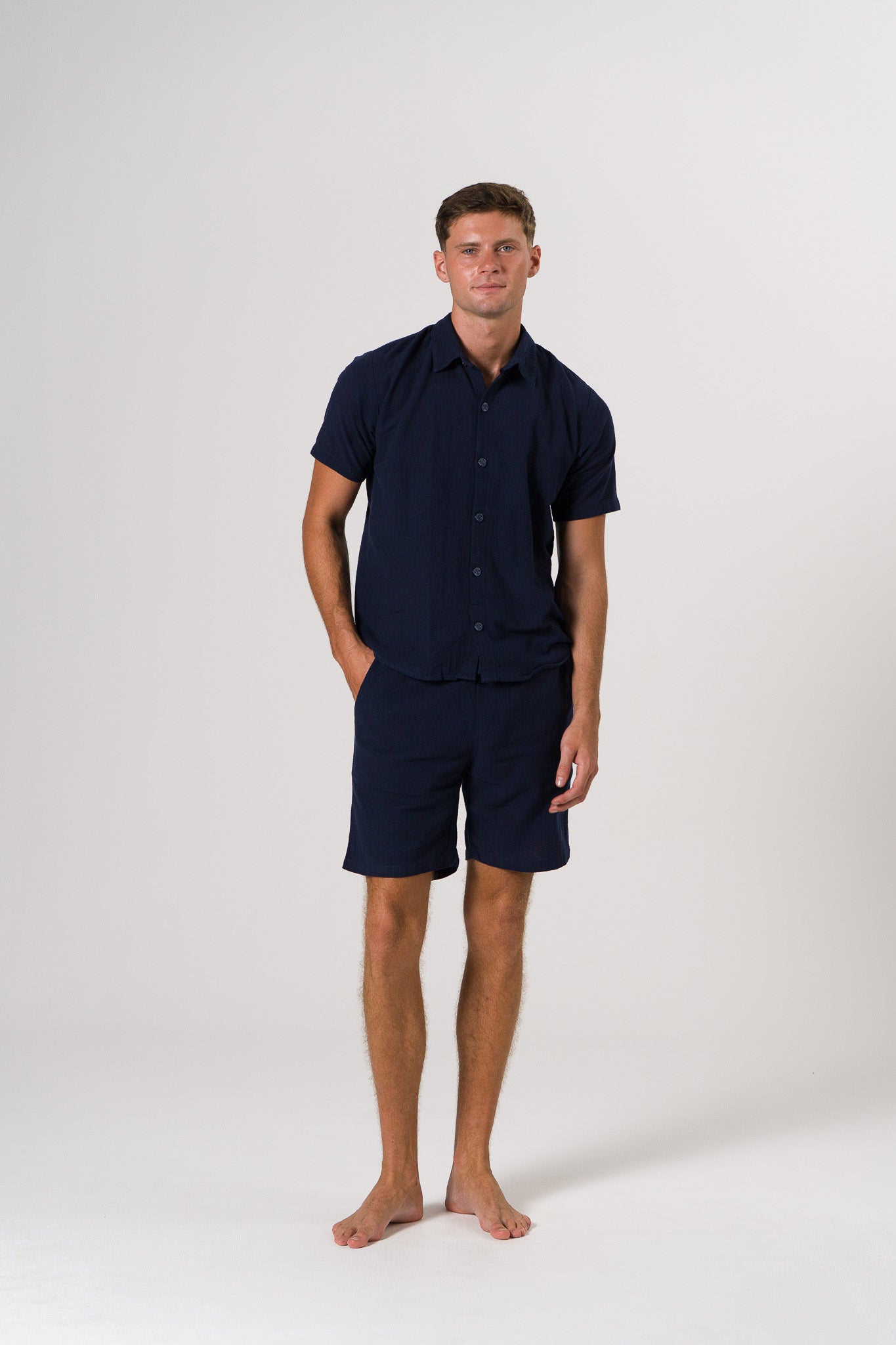 Horizon Short Sleeve Men’s Shirt – Navy