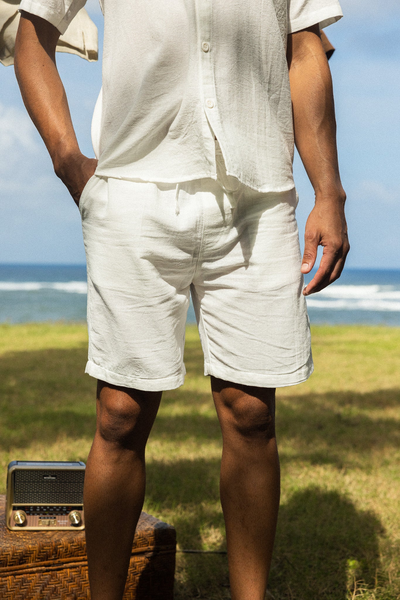 Horizon Men’s Shorts – Chalk