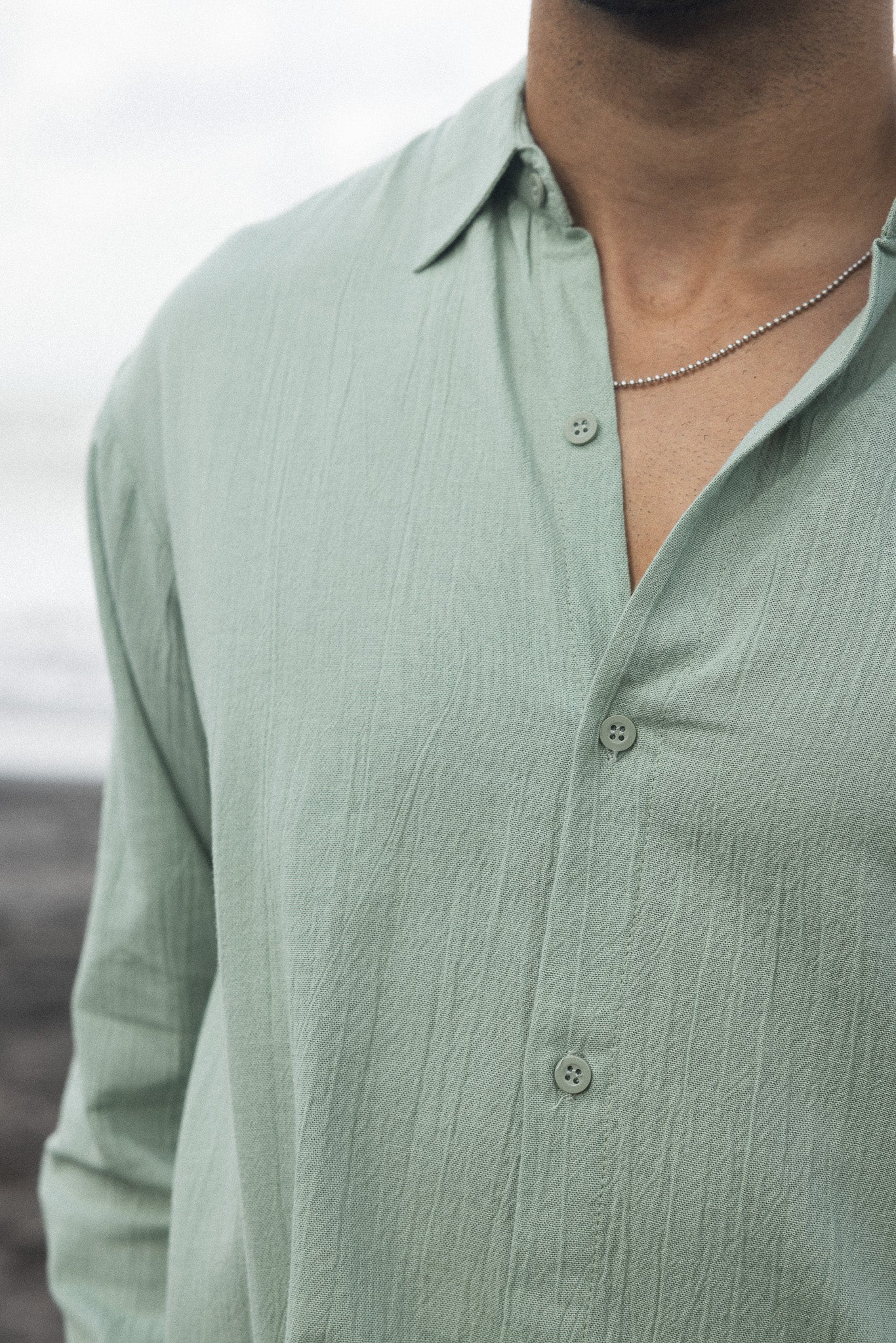 Valley Long Sleeve Men’s Shirt – Sage